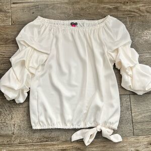 Vince Camuto Cream Off-Shoulder Blouse